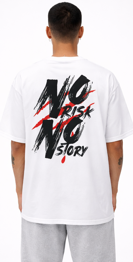 No Risk No Story Oversized  tee