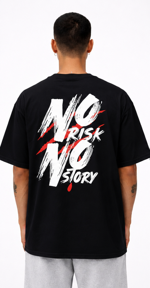 No Risk No Story Oversized  tee