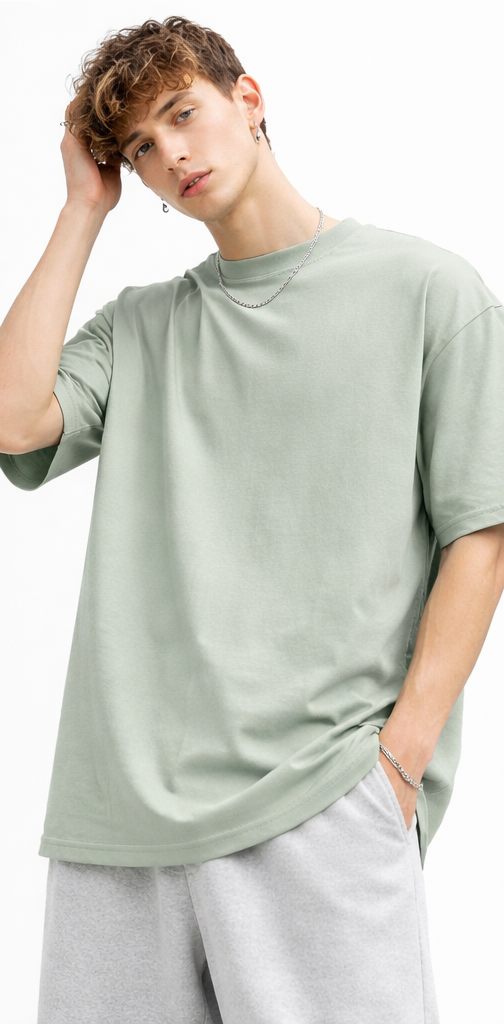 Mint oversized tee